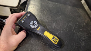 Inside the Cab View of the Meyer Plow Blade Controler